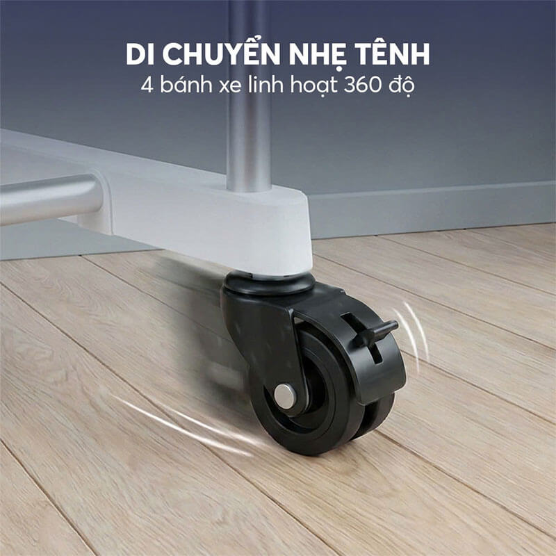 Hệ thống 4 bánh xe linh hoạt – Dễ dàng thay đổi vị trí