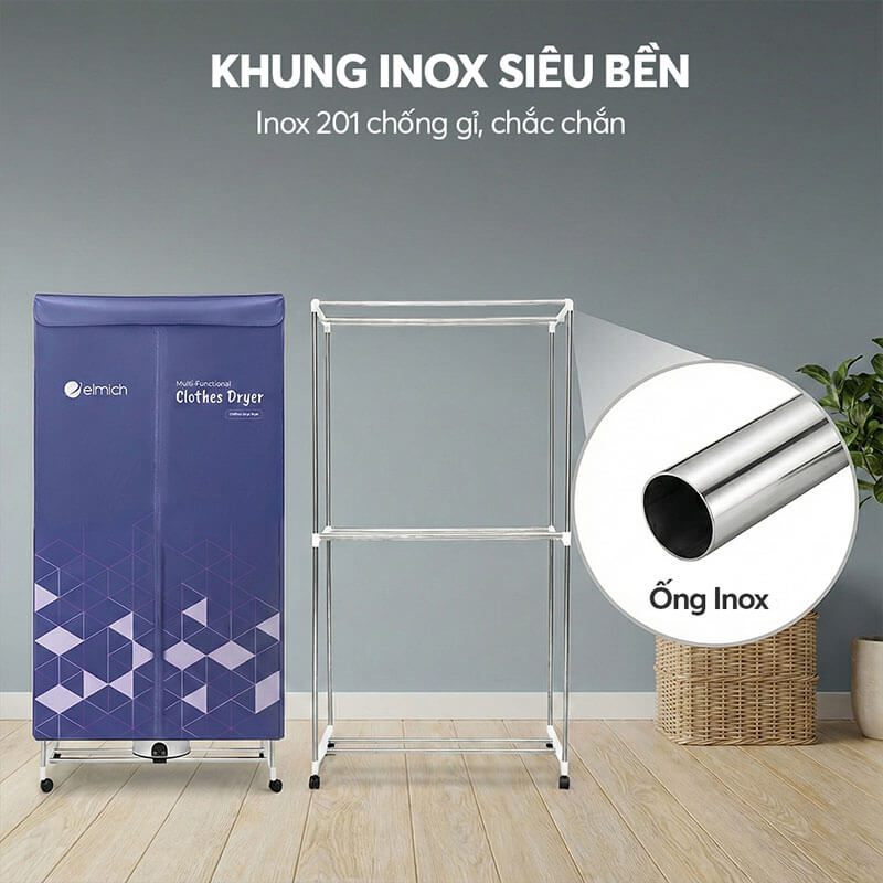 Khung inox 201 bền chắc – Đảm bảo độ ổn định lâu dài