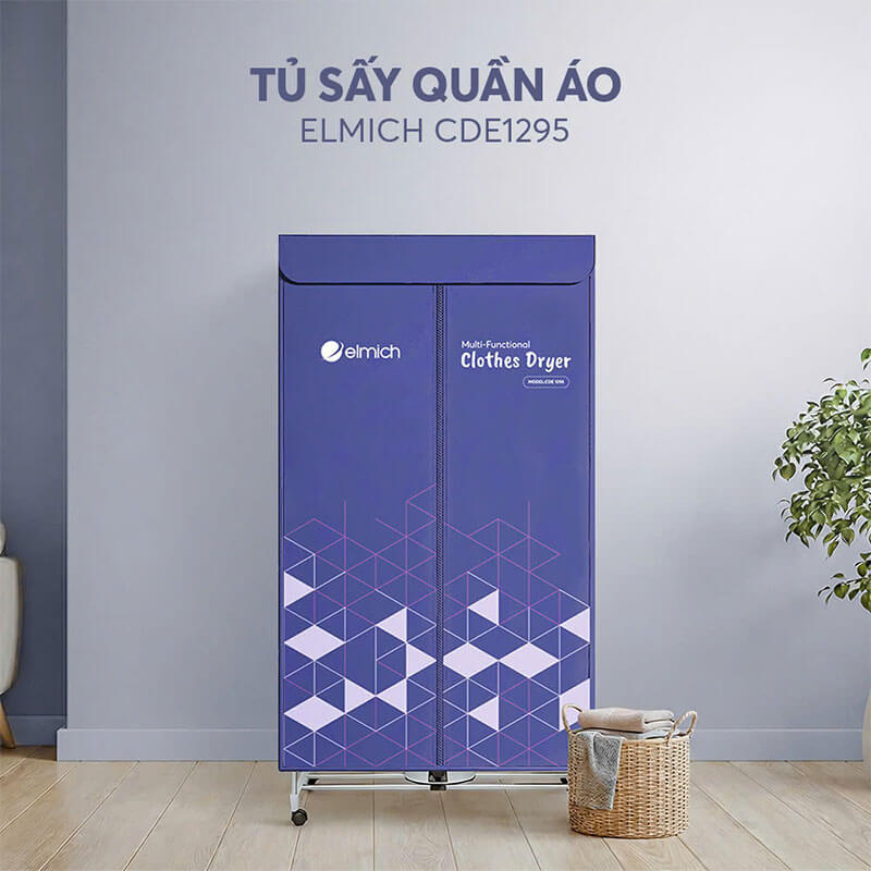 Tủ sấy quần áo Elmich CDE1295 rộng 90cm x 170cm