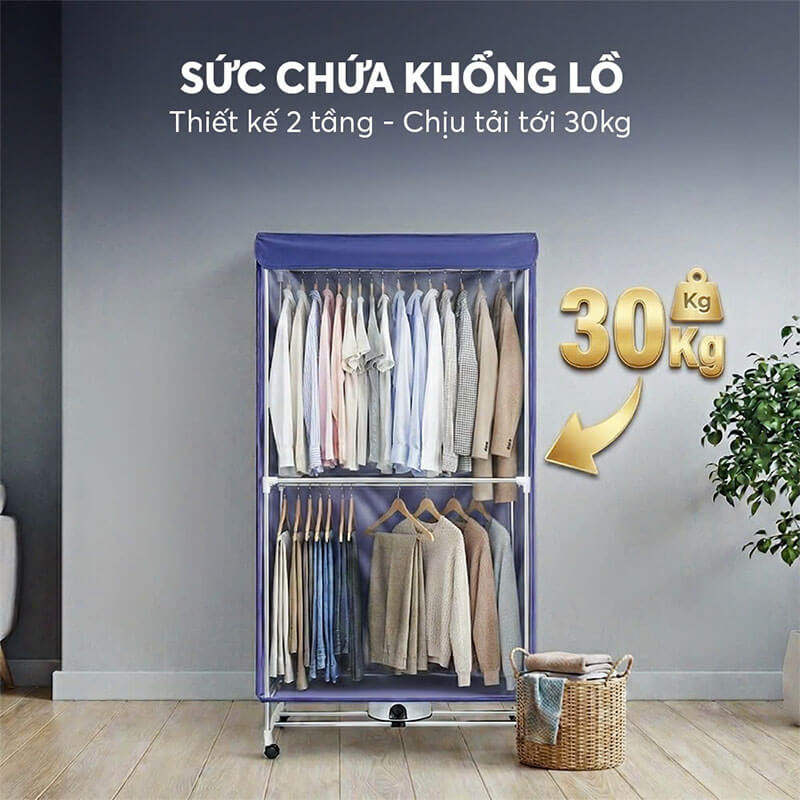 Khả năng chịu tải 30kg – Phù hợp nhu cầu sử dụng lớn