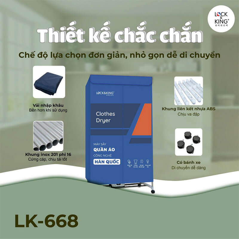 Thiết kế gọn gàng, dễ di chuyển – Phù hợp nhiều không gian sống