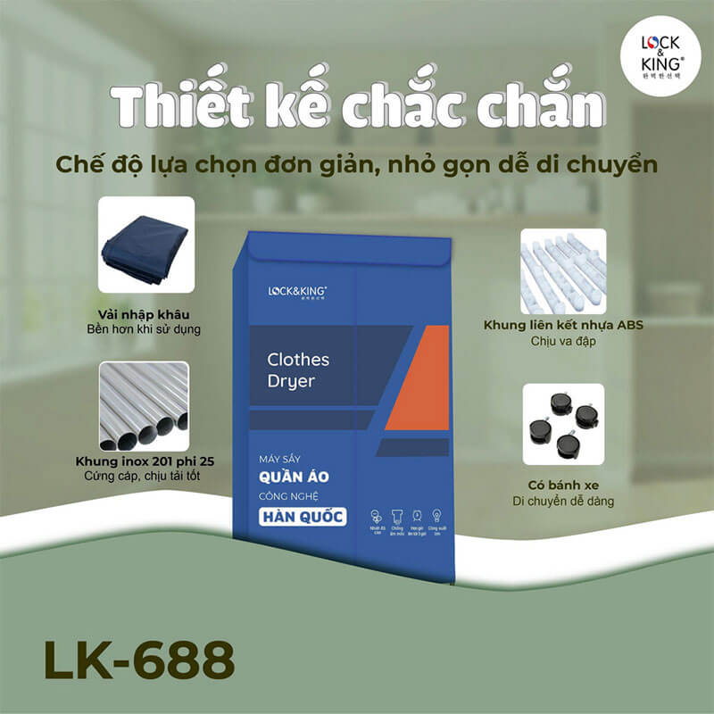 Kết Cấu Inox 201 Vững Chắc – Di Chuyển Linh Hoạt Nhờ Bánh Xe