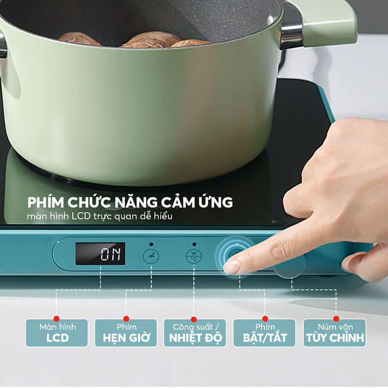 Bảng điều khiển cảm ứng kết hợp màn hình LCD