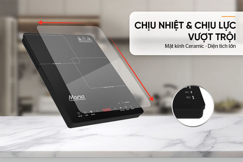 Mặt kính Ceramic cao cấp – Bền đẹp theo thời gian