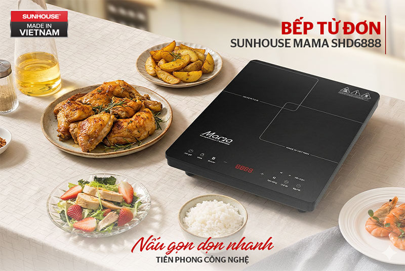 Bếp từ đơn Sunhouse Mama SHD6888 cảm ứng
