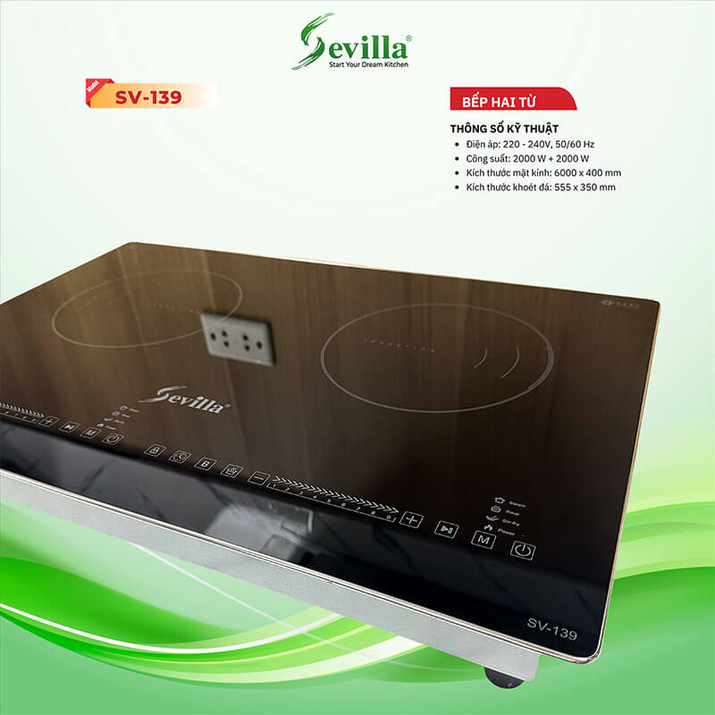 Thiết kế tinh tế với mặt kính CERAMIC Glass bền chắc