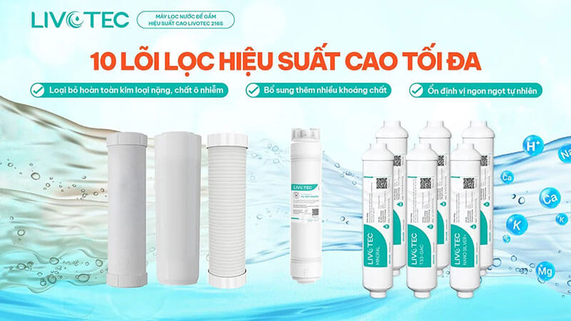 Hệ thống 10 lõi lọc công nghệ cao