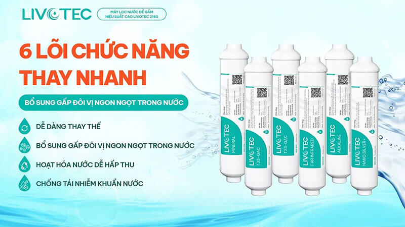 6 lõi chức năng bổ sung khoáng