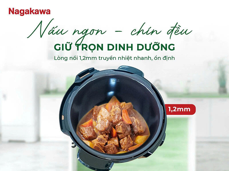 Lòng nồi hợp kim nhôm dày 1.2mm truyền nhiệt hiệu quả