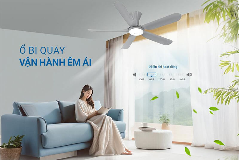Vận hành êm ái – Lý tưởng cho không gian nghỉ ngơi