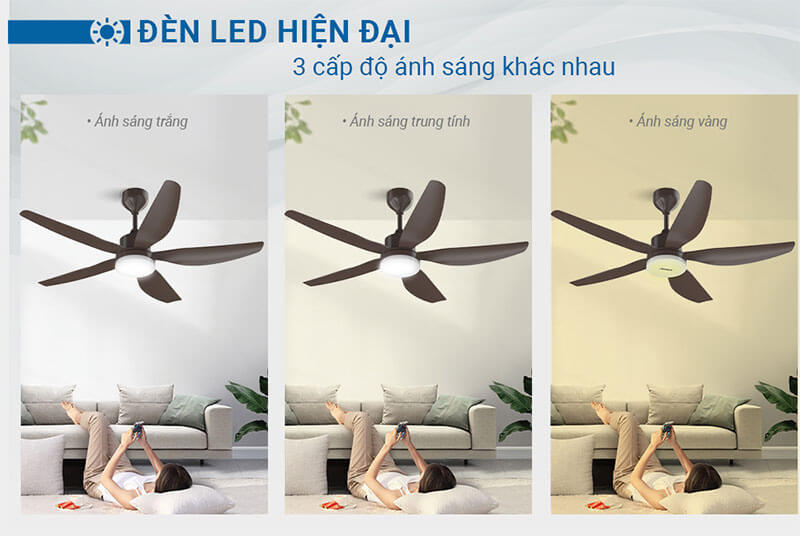 Đèn LED 3 màu tiện ích – Tối ưu chiếu sáng theo từng không gian