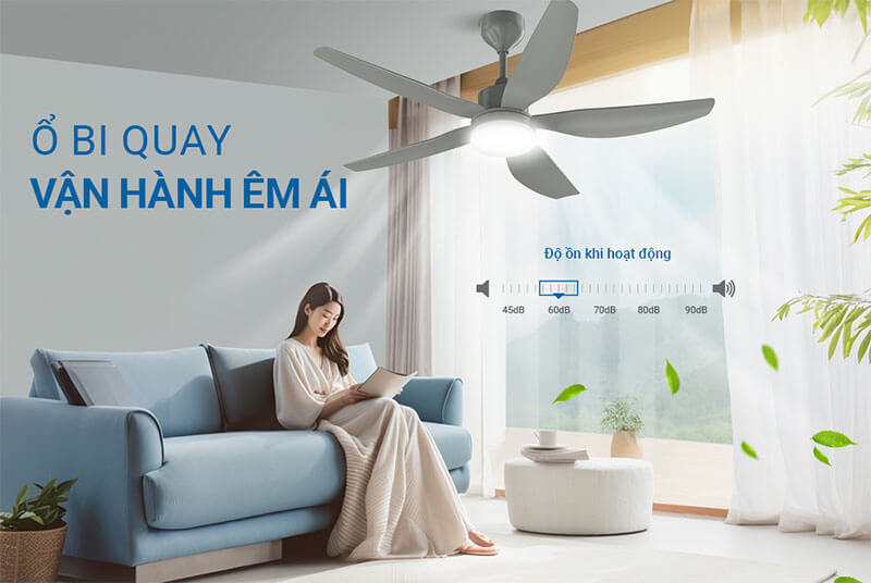 Vận hành êm ái – Không gây ảnh hưởng sinh hoạt