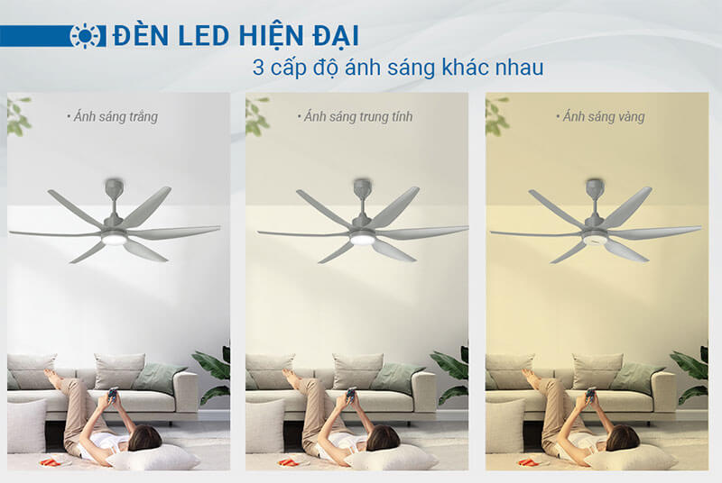 Đèn LED 3 chế độ – Chiếu sáng linh hoạt theo nhu cầu