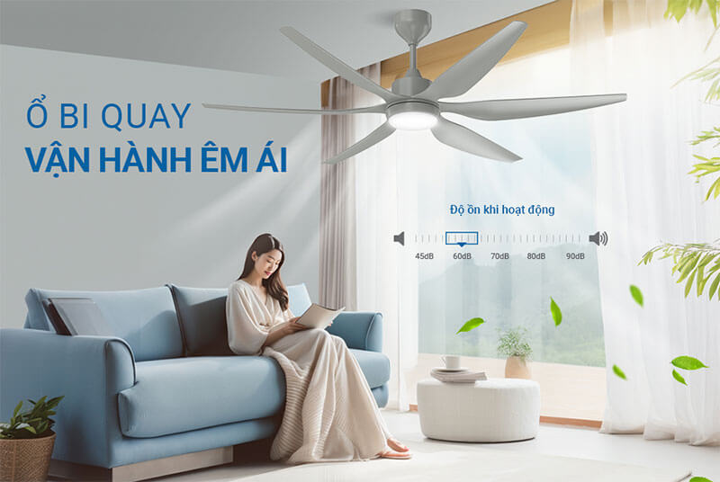 Hoạt động êm ái – Giữ trọn không gian yên tĩnh