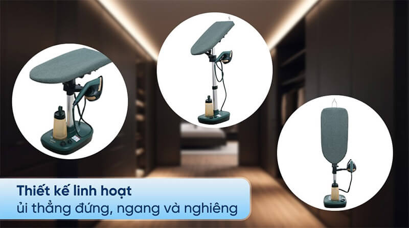 Thiết kế ủi linh hoạt, tiện lợi
